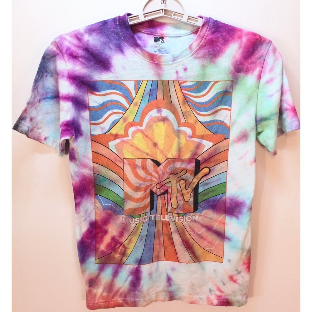 MTV Tie Dye T-Shirt, Women's Small Tee, Music Televison